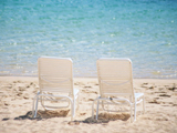 beach chairs wallpaper