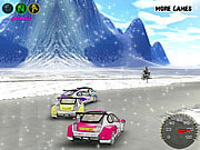 snow car race game