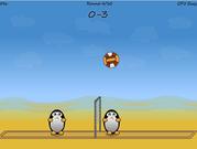 penguin volley game